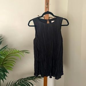 Pleated Black Tunic, size small